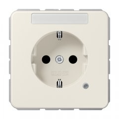 Kontaktligzda SCHUKO, 16 A 250 V ~, ar indikātoru, marķējams, ar bērnu drošību, termoplasts, Ser