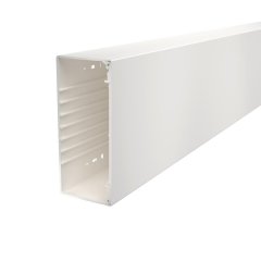 Kabeļu kanāls ar perforēto pamatni 100x230x2000, PVC, dzidri balts, 9010