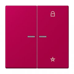 eNet taustiņš unversālais 2-viet, duroplasts, Serie LS, rouge rubia