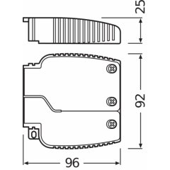 Balasta piederumi OPTOTRONIC® Cable Clamp A-STYLE TL