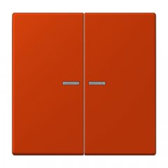 Taustiņs KNX slēdzim ar indikācijas logu 2-viet, Serie LS, rouge vermillon 59