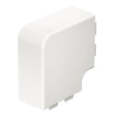 Plakana stūra vāks halogenbrīvs 60x110mm, PC/ABS, dzidri balts, 9010