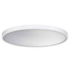 Round, flat surface-mounted LED luminaire with powder-coated aluminium housing, DALI-2 light control