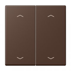 Taustiņs KNX slēdzim, ar virzienrādītāju 2-viet, Serie LS, terre d'ombre brûlée 31