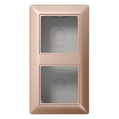 Kārba v/a montāžai 2-viet, Serie AS, šampanieša krāsā