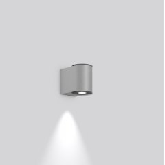 Gaismeklis NADELSPOT PRO, 12 W, 1100 lm, 830, silver, DALI Wall luminaires, L 100 B 154 H 127, Transparent glass