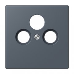 Centrālplate unversālā Sat/BK, termoplasts lakots, Serie LS, gris fonce 59