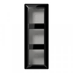 Kārba v/a montāžai 3-viet, Serie AS, melns