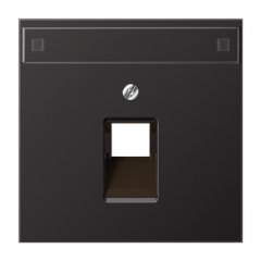 Virsma IAE/UAE-datu rozetei 1 x 8-polig, marķējams, Aluminium lackiert, Serie LS, tumša