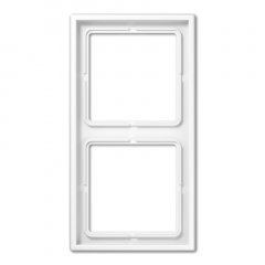 Rāmītis 2-vietīgs, vertikālā un horizontālā montāža, duroplastss antibakteriāls, LS 990, balts