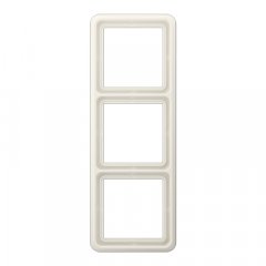 Rāmītis 3-vietīgs, vertikālā un horizontālā montāža, termoplasts, CD 500, ziloņkaula