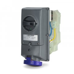 Kontaktligzda ar atdalītāju INTERLOCK.SOCKET 16A 2P+E 6h 200-250V 50Hz 60Hz 130X260MM