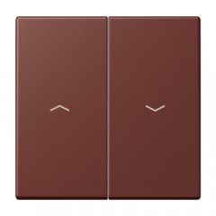 Taustiņs 2-viet žalūziju slēdzim, ar virzienrādītāju, Serie LS, terre sienne brûlée 31