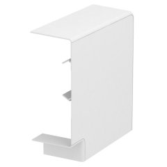 Plakanais stūris montāžai uz kanāla 70x170mm, PC/ABS, dzidri balts, 9010