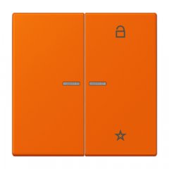 eNet taustiņš unversālais 2-viet, duroplasts, Serie LS, oranža