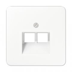 Virsma IAE/UAE-datu rozetei 2 x 8-polig, termoplasts, Serie CD, balts