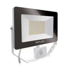 LED floodlight 50 W, 3000 K, white, motion detector