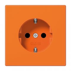 Kontaktligzda SCHUKO, 16 A 250 V ~, ar bērnu drošību, termoplasts, Serie LS, orange