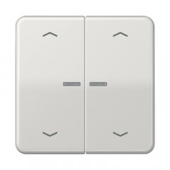 JUNG HOME taustiņš 2-viet, ar bultiņu simboliem<br />
, duroplasts, Serie CD, gaiši pelēks