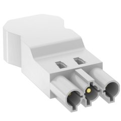 Rozetes adapteris 3-polīgs skrūvējams savienojums, PA, balts ST-S4 GST18i3 W