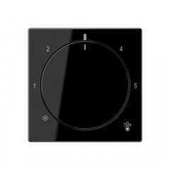 Centrālplate termostatam, termoplasts, Serie A, melns