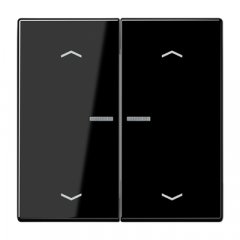 JUNG HOME taustiņš 2-viet, ar bultiņu simboliem<br />
, duroplasts, Serie LS, melns