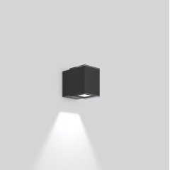 Gaismeklis ZONO, 3,5 W, 110 lm, 830, anthracite, on/off Wall luminaires, L 100 B 154 H 131, Transparent glass