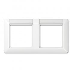 Rāmītis 2-vietīgs, marķējams, horizontāla montāža, duroplastss antibakteriāls, AS 500, balts