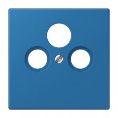 Centrālplate unversālā Sat/BK, termoplasts lakots, Serie LS, bleu céruléen 31