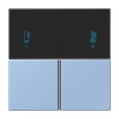 Taustiņs 3-viet, F40 KNX telpas kontrolierim, Serie LS, outremer moyen