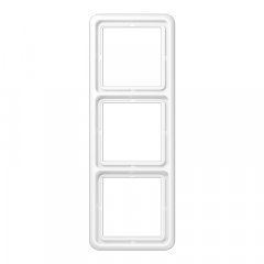 Rāmītis 3-vietīgs, vertikālā un horizontālā montāža, termoplasts, CD 500, balts