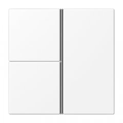 Taustiņs 3-viet, F40, Serie LS, sniegbalts matēts