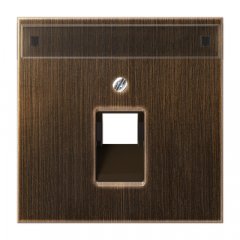 Virsma IAE/UAE-datu rozetei 1 x 8-polig, marķējams, misiņa, Serie LS, misiņa antik