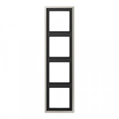 Rāmītis 4-vietīgs, vertikālā un horizontālā montāža, LS 990, krāsa nerūsējošais tērauds