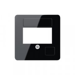 Vāks montāžas kārbai, termoplasts, 50 x 50 mm, melns