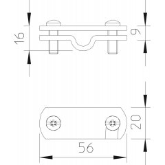 Numerācijas plaksne sadales punktiem 8-10mm, Alu 311 N-ALU 8-10