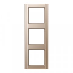 Rāmītis 3-vietīgs, vertikālā un horizontālā montāža, A 500, šampanieša krāsā