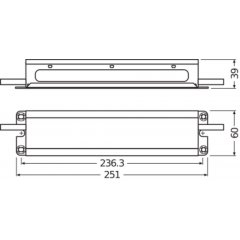 Gaismas diožu dzinējs OPTOTRONIC® Outdoor 180/120…277/700 P5