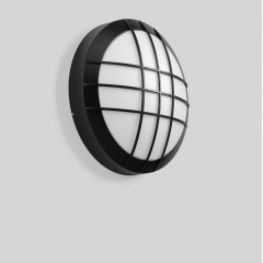Gaismeklis ROUNDED maxi, anthracite, on/off Ceiling and wall luminaires, D 400 H 127, Opal glass