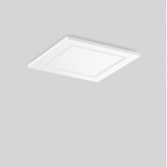 Gaismeklis HEMIS square, 22 / 25 W, 2900 / 3400 lm, 840, white, on/off Ceiling luminaires, L 400 B 400 H 33, Plastic (PMMA) clear