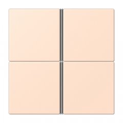 Taustiņs 4-viet, F40, Serie LS, rose pâle