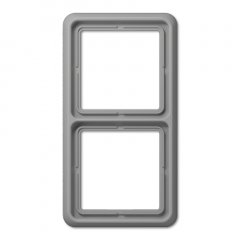 Rāmītis 2-vietīgs, vertikālā un horizontālā montāža, termoplasts, CD 500, pelēks