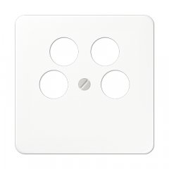 Centrālplate 4-vietīga SAT-TV-kontaktligzda (Ankaro), termoplasts, Serie CD, balts