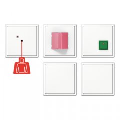 Avārijas izsaukuma komplekts ar UPS  LS sēriju balts