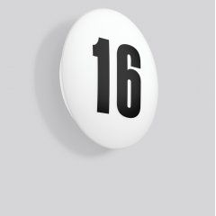 Gaismeklis FLAT SLIM disc, 11...24 W, 1150...2500 lm, 830, 840, white, on/off House number luminaires, D 380 H 75