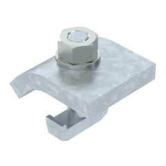 Profila klemme ar āķa skrūvi, h = 15 mm 60x50, St, FT