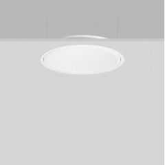 Gaismeklis TRIONA round, 28 W, 3150 lm, 830, white, DALI Recessed ceiling luminaires, D 505 H 2 HEL 89, Plastic (PMMA) prismatic