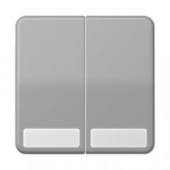 Taustiņs 2-viet, marķējams, duroplasts, Serie CD, grau