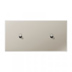 Virsma slēdžiem, 2-viet, 2 x 1 cilindrisks rotācijas slēdzis, horizontāli montējams, Serie LS 1912, krāsa nerūsējošais tērauds