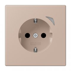 Kontaktligzda JUNG HOME SCHUKO, 16 A 250 V ~, skrūvju spailes, ar indikātoru un bērnu drošību, termoplasts krāsots